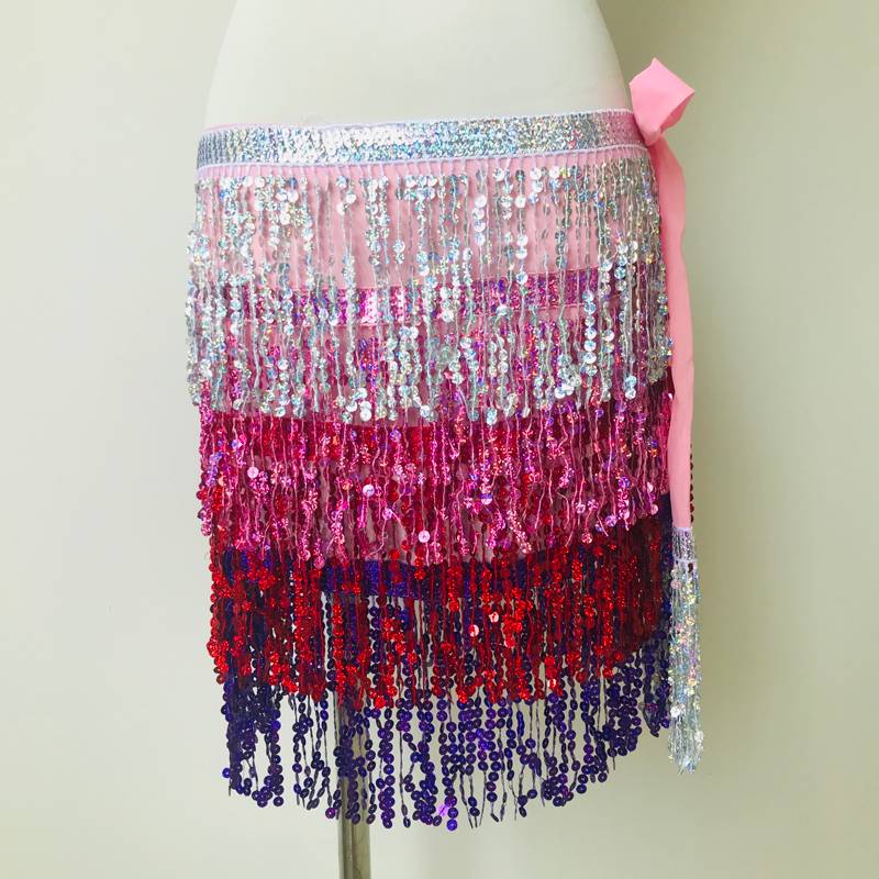 The big pink red purple waist chain